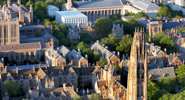 Yale University overhead shot
