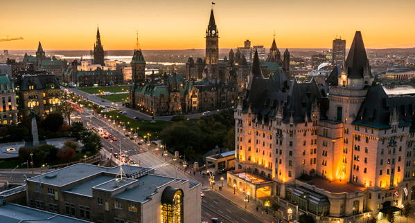 Ottawa City at sunset
